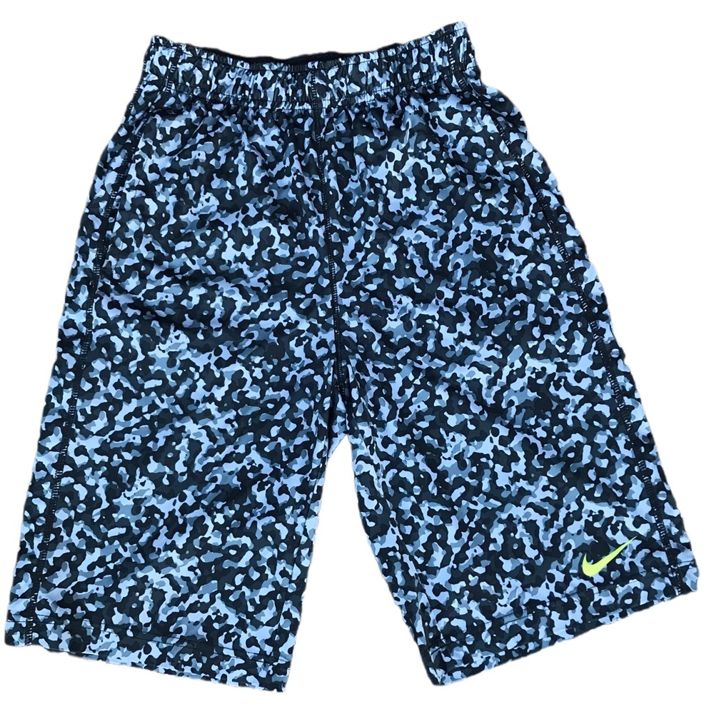Nike Boys Fly Print Short - Cool Grey/Volt/Black